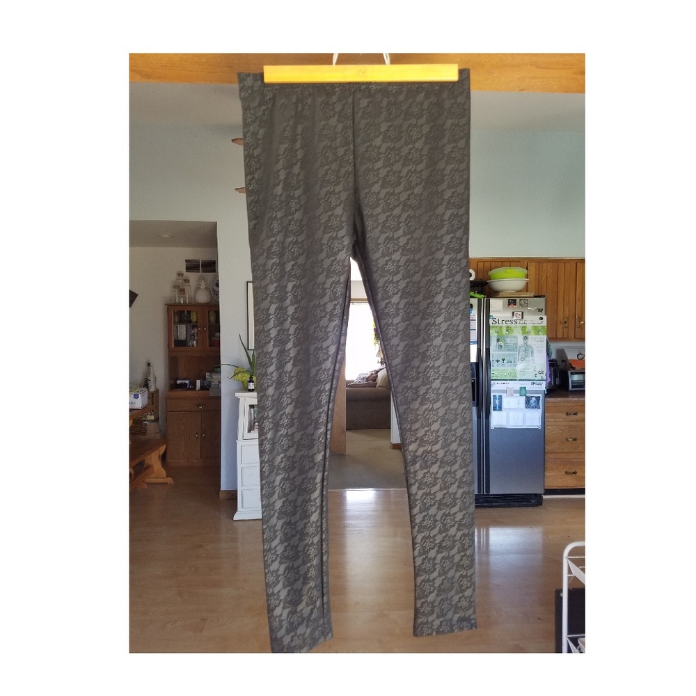 Black Faux Leather Fashion Leggings